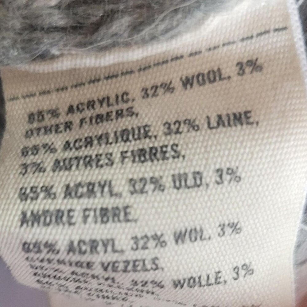 Ambercrombie & Fitch Gray V Neck cowl Sweater Size Small - Picture 4 of 8